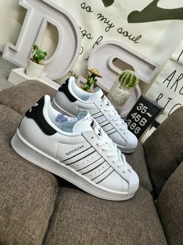 Adidas Superstar "White Black Outlined" - Footwear White/Footwear White/Core Black - IF8090 Classic Originals Shoes