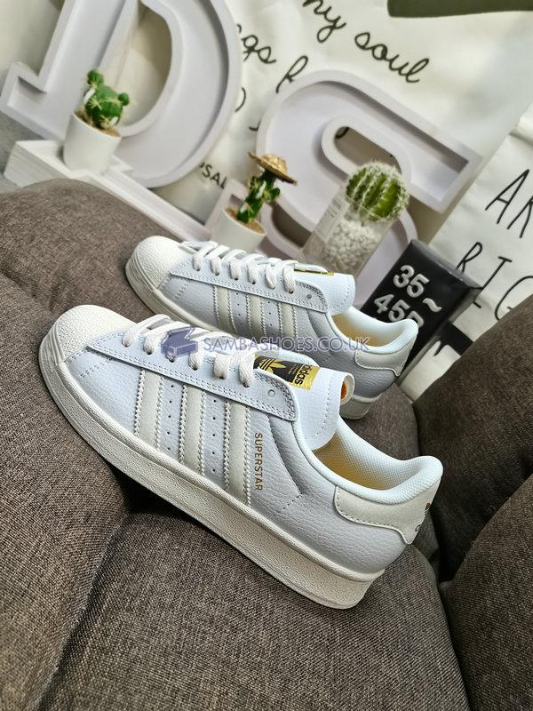 Adidas Superstar ADV "White Cracked Leather" - Cloud White/Cloud White/Chalk White - IG7575 Classic Originals Shoes