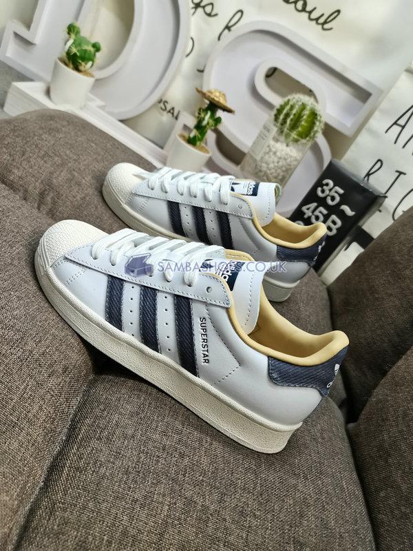 Adidas Superstar "Denim Pack - White" - Cloud White/Supplier Color/Cloud White - ID4685 Classic Originals Shoes