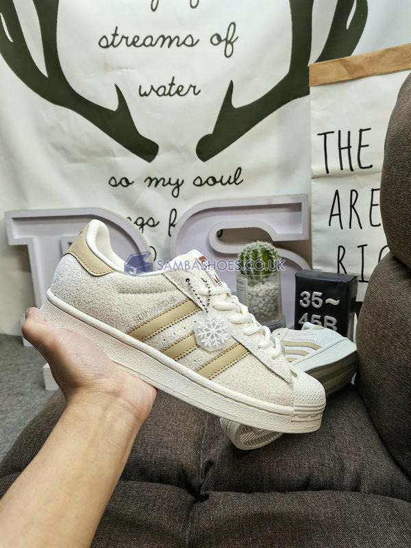 Adidas Superstar "Snowflakes & Acorns" - Off White/Linen Khaki/Shadow Brown - IF3883 Classic Originals Shoes