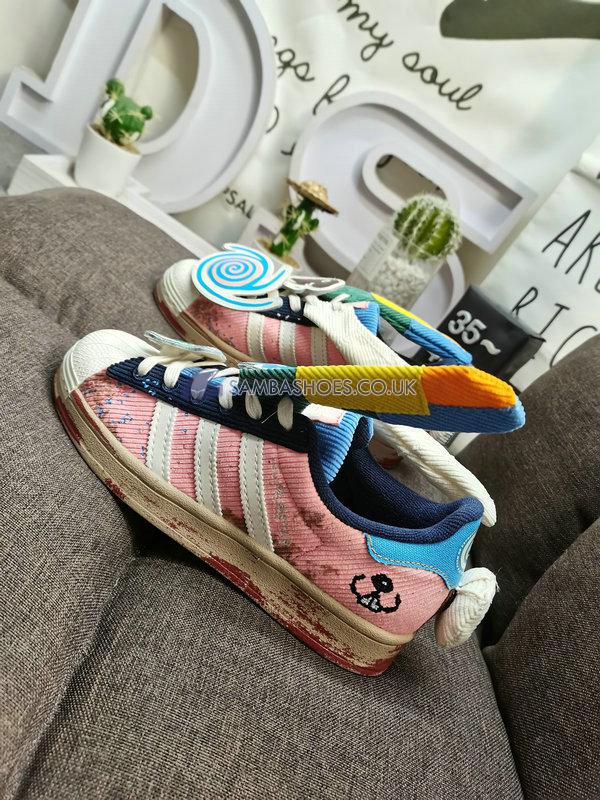 Sean Wotherspoon x Melting Sadness x Adidas Superstar "Pink White Blue" - Pink/White/Blue - IH7626 Classic Originals Shoes