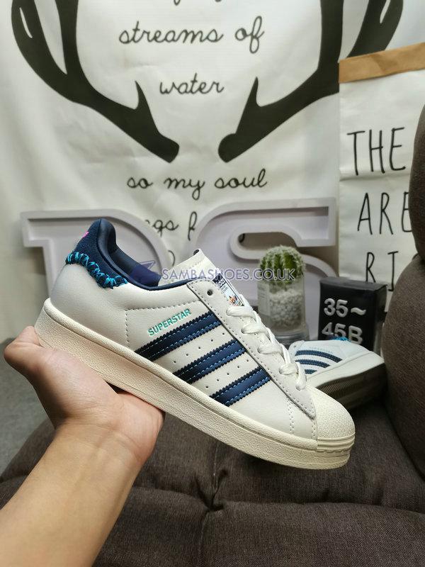 Feifei Ruan x Adidas Superstar "Ivory White Navy" - Chalk White/Ivory/Sha Navy - ID1139 Classic Originals Shoes