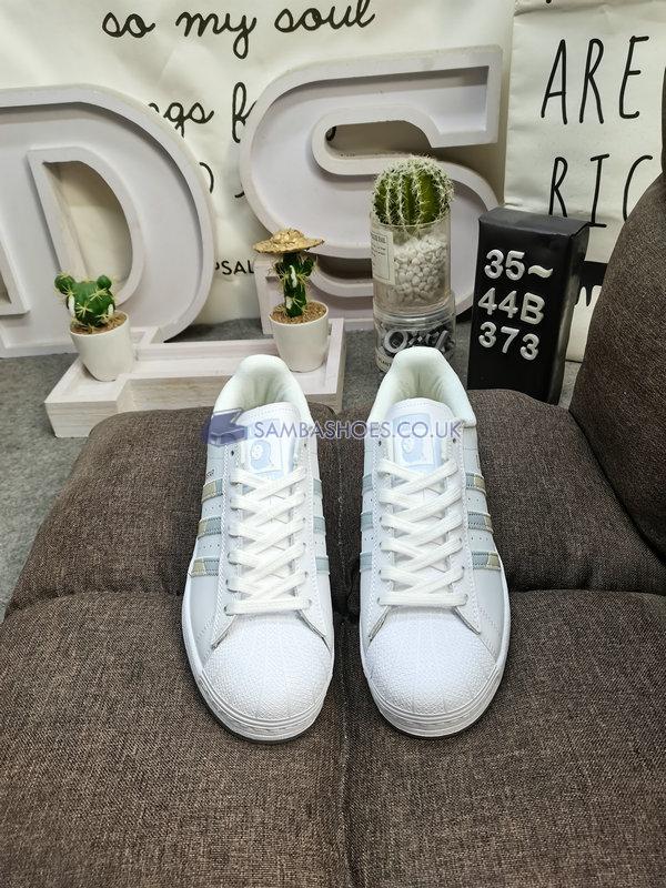 Dime x Adidas Superstar ADV "White Halo Blue" - Cloud White/Halo Blue/Wonder White - FZ6002 Classic Originals Shoes