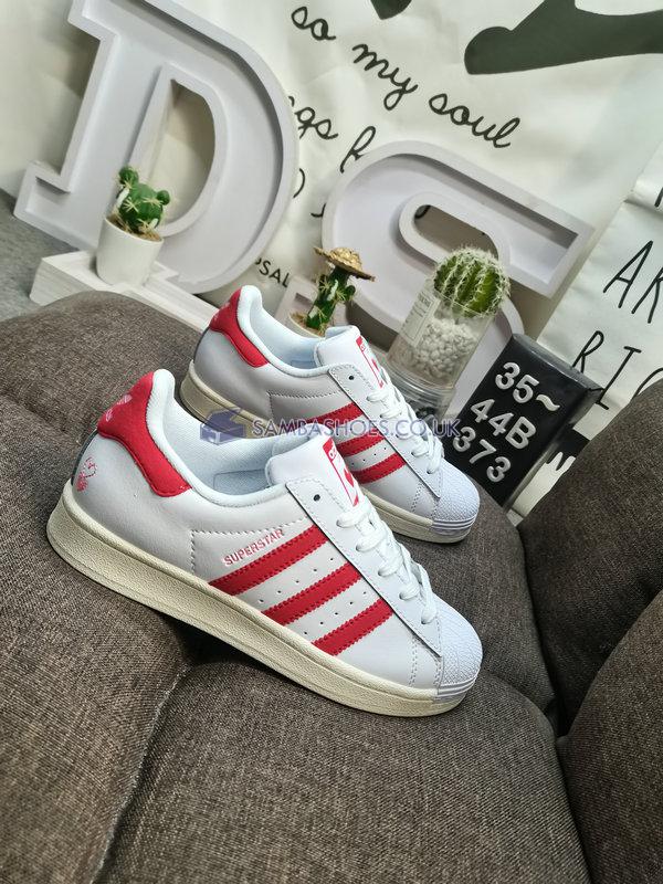 Adidas Superstar "Valentines Day 2024" - Cloud White/Bright Red/Wonder Clay - IG5958 Classic Originals Shoes