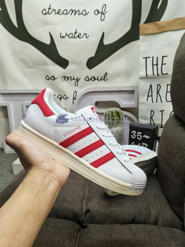 Adidas Superstar "Valentines Day 2024" - Cloud White/Bright Red/Wonder Clay - IG5958 Classic Originals Shoes