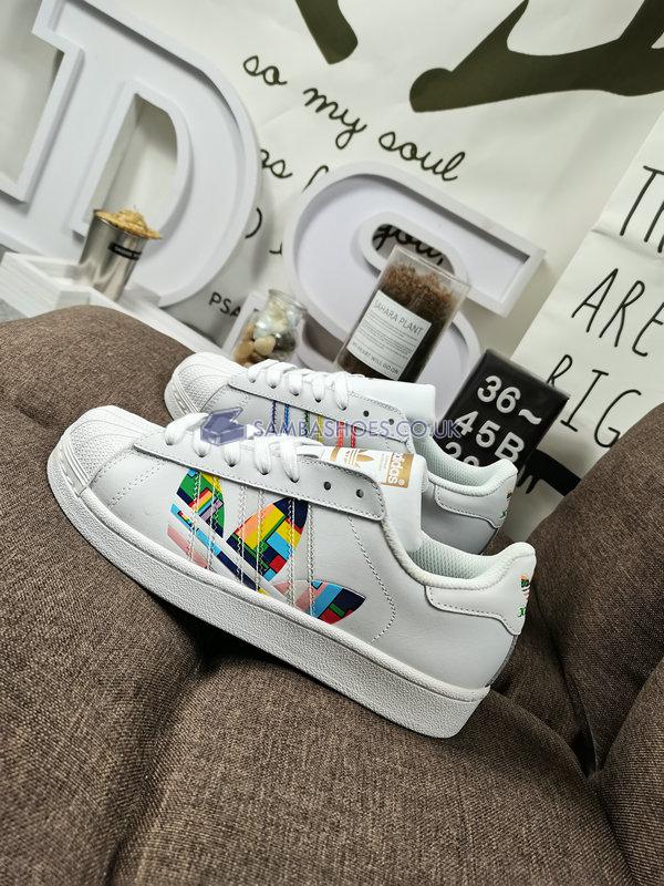 Adidas Superstar "Pride" - Cloud White/Cloud White/Cloud White - FY9022 Classic Originals Shoes