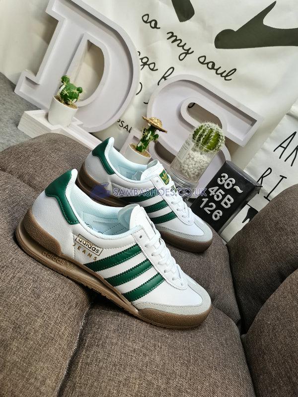 Adidas Jeans "White Green Gum" - Cloud White/Collegiate Green/Gum - GX4990 Classic Originals Shoes