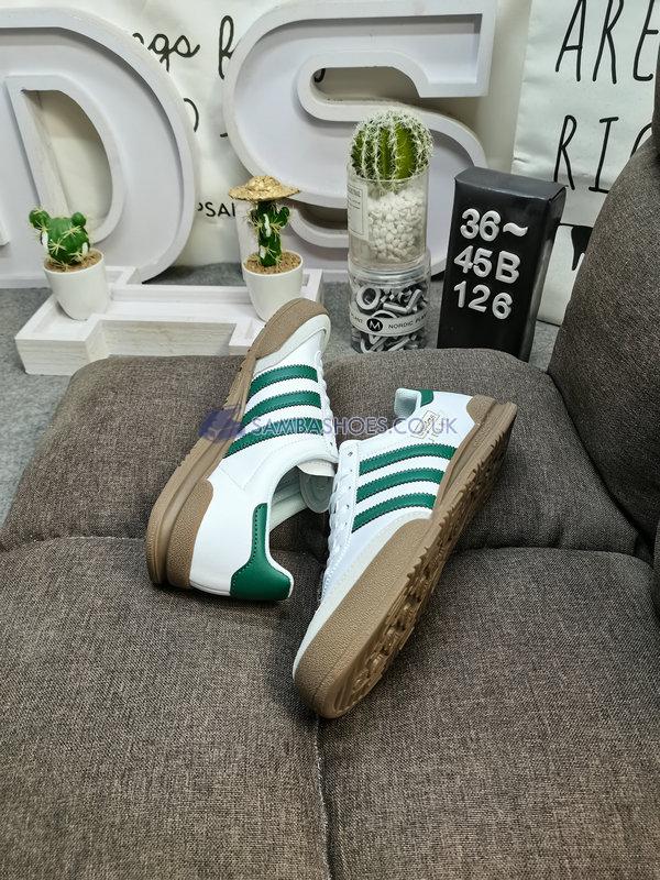 Adidas Jeans "White Green Gum" - Cloud White/Collegiate Green/Gum - GX4990 Classic Originals Shoes