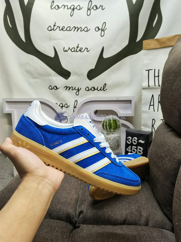 Adidas Hand 2 "Semi Lucid Blue" - Semi Lucid Blue/Footwear White/Matte Gold - ID2115 Classic Originals Shoes