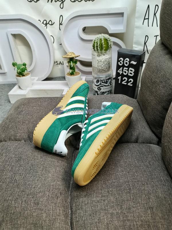 Adidas Hand 2 "Collegiate Green" - Collegiate Green/Footwear White/Matte Gold - ID2114 Classic Originals Shoes