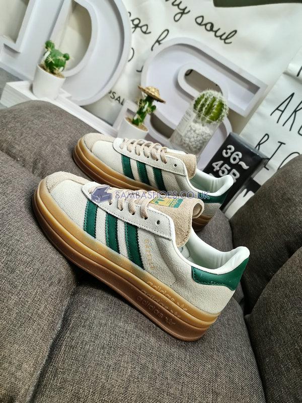 Adidas Gazelle Bold "Cream Collegiate Green" - Cream White/Collegiate Green/Magic Beige - ID7056 Classic Originals Shoes