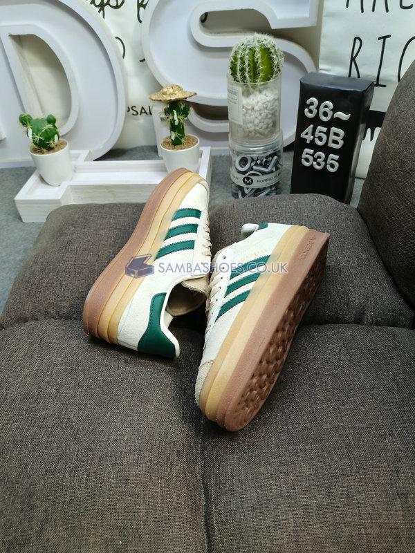 Adidas Gazelle Bold "Cream Collegiate Green" - Cream White/Collegiate Green/Magic Beige - ID7056 Classic Originals Shoes