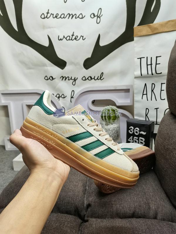 Adidas Gazelle Bold "Cream Collegiate Green" - Cream White/Collegiate Green/Magic Beige - ID7056 Classic Originals Shoes