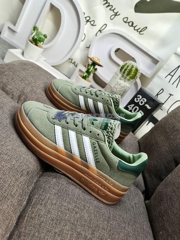 Adidas Gazelle Bold "Silver Green Gum" - Silver Green/Cloud White/Collegiate Green - ID6998 Classic Originals Shoes