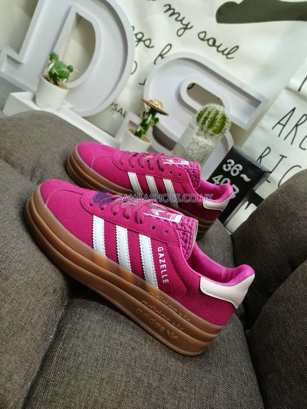 Adidas Gazelle Bold "Wild Pink Gum" - Wild Pink/Cloud White/Clear Pink - ID6997 Classic Originals Shoes