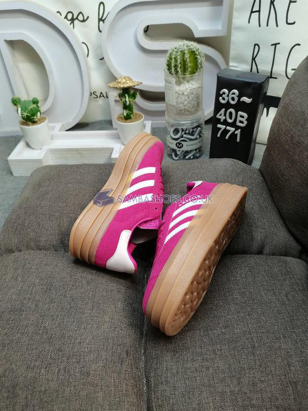 Adidas Gazelle Bold "Wild Pink Gum" - Wild Pink/Cloud White/Clear Pink - ID6997 Classic Originals Shoes