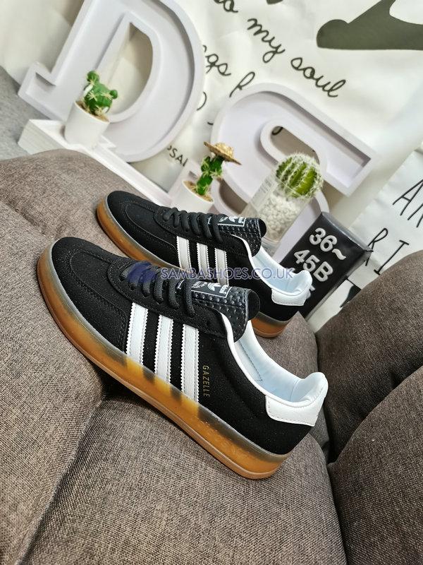 Adidas Gazelle Indoor "Black White Gum" - Core Black/Cloud White/Core Black - H06259 Classic Originals Shoes