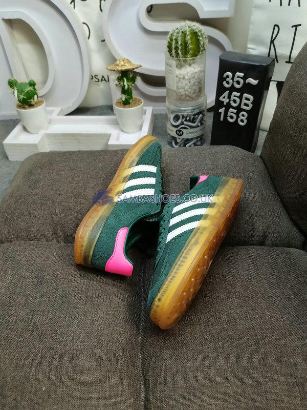 Adidas Gazelle Indoor "Collegiate Green Pink" - Collegiate Green/Footwear White/Lucid Pink - IG5929 Classic Originals Shoes