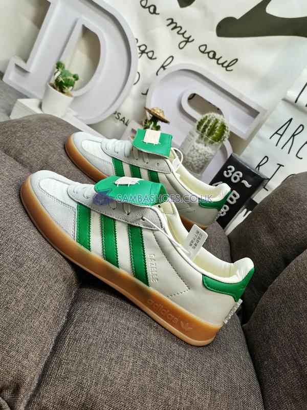 Foot Industry x Adidas Gazelle Indoor "Off White Green" - Off White/Green/Off White - ID3518 Classic Originals Shoes