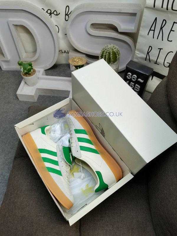 Foot Industry x Adidas Gazelle Indoor "Off White Green" - Off White/Green/Off White - ID3518 Classic Originals Shoes