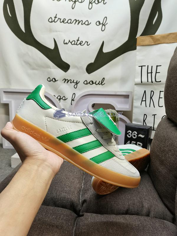 Foot Industry x Adidas Gazelle Indoor "Off White Green" - Off White/Green/Off White - ID3518 Classic Originals Shoes