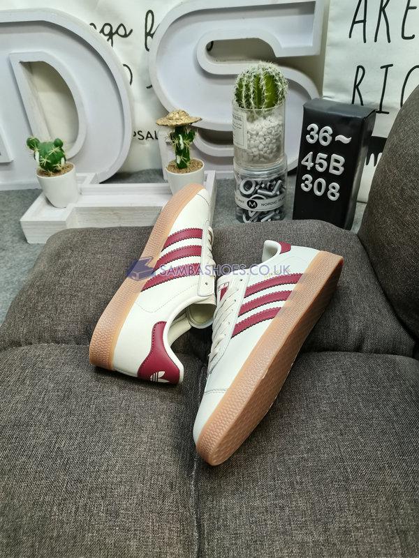 Adidas Gazelle Leather "National Team Retro Collection - Peru" - Off White/Team Power Red/Gum - ID3720 Classic Originals Shoes