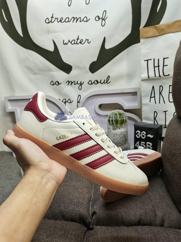 Adidas Gazelle Leather "National Team Retro Collection - Peru" - Off White/Team Power Red/Gum - ID3720 Classic Originals Shoes