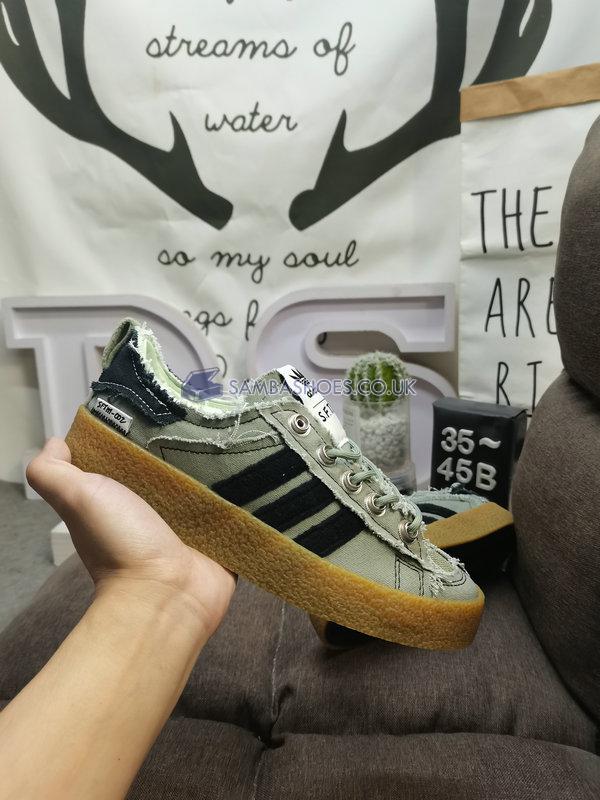 Song For The Mute x Adidas Campus 80s "Earth Pack" - Focus Olive/Core Black/Gum - ID4792 Classic Originals Shoes