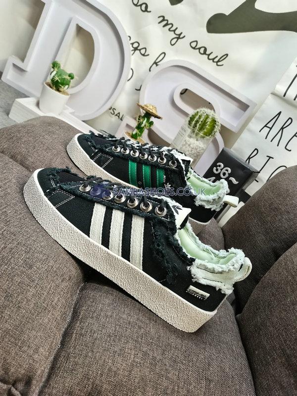 Song For The Mute x Adidas Campus 80s "Black" - Core Black/Cream White/Linen Green - ID4791 Classic Originals Shoes