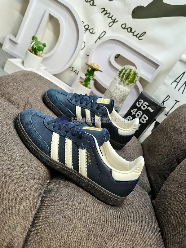 Adidas Samba OG "Night Navy Gum" - Night Navy/Cream White/Gum - ID2056 Classic Originals Shoes