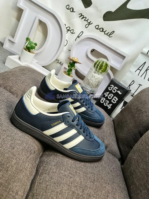 Adidas Samba OG "Night Navy Gum" - Night Navy/Cream White/Gum - ID2056 Classic Originals Shoes