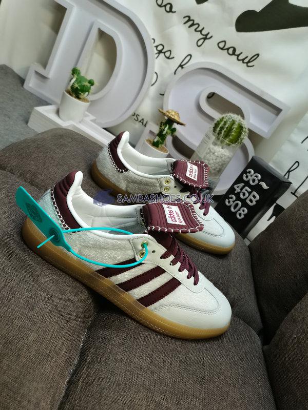 Wales Bonner x Adidas Samba Pony "Cream White" - Cream White/Mystery Brown/Cream White - IE0586 Classic Originals Shoes