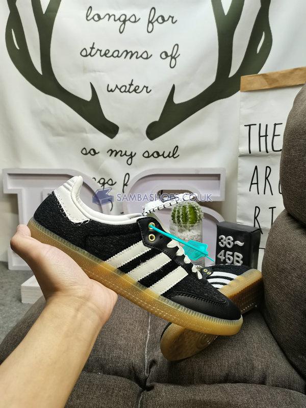 Wales Bonner x Adidas Samba Pony "Black" - Core Black/Cream White/Cream White - IE0580 Classic Originals Shoes