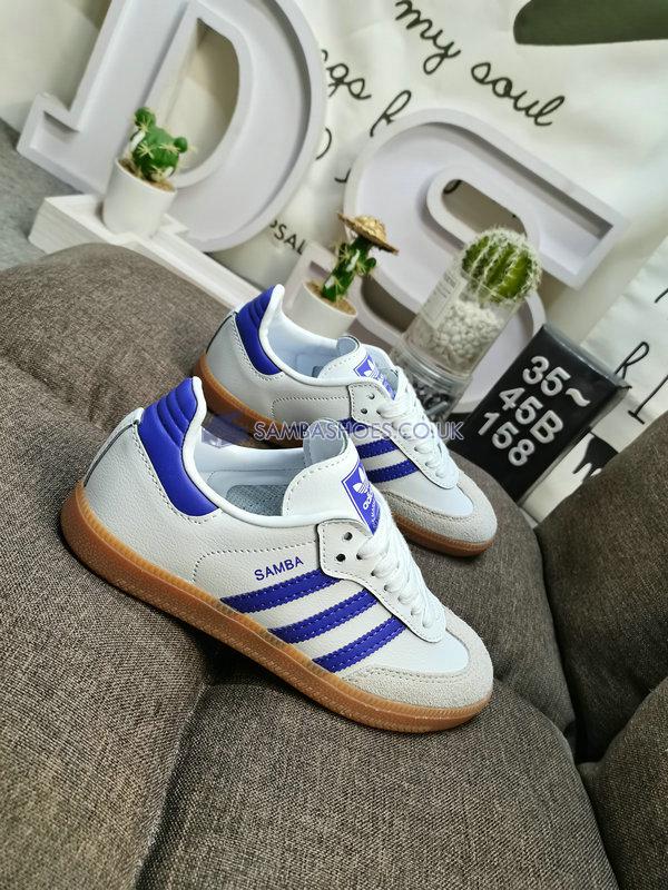 Adidas Samba OG "White Energy Ink Gum" - Cloud White/Energy Ink/Off White - IF6514 Classic Originals Shoes