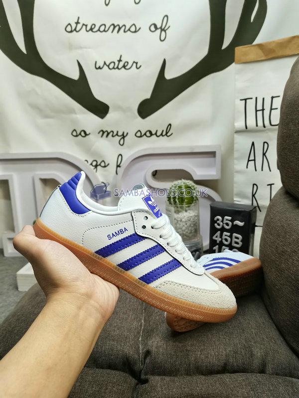 Adidas Samba OG "White Energy Ink Gum" - Cloud White/Energy Ink/Off White - IF6514 Classic Originals Shoes