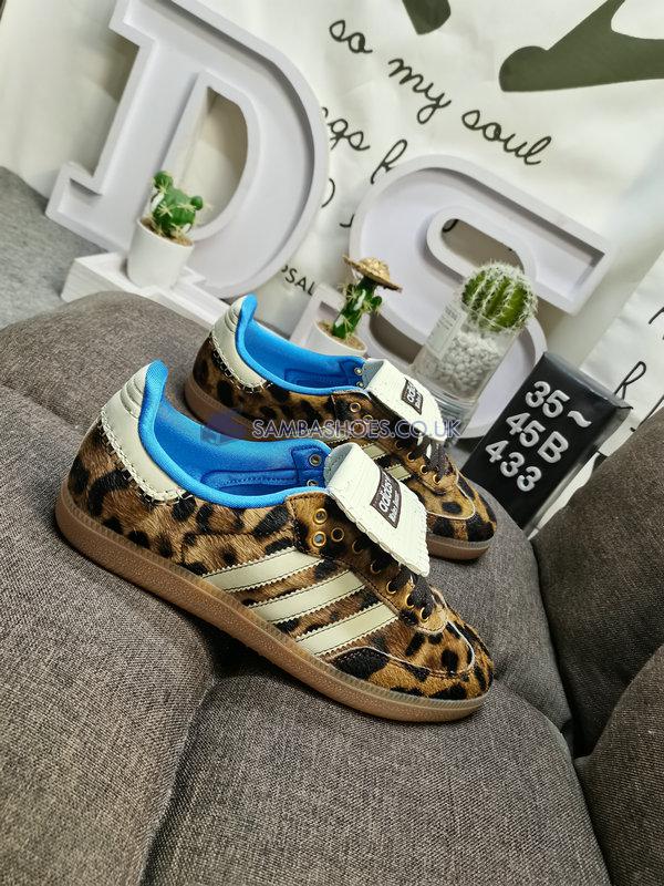 Wales Bonner x Adidas Samba Pony "Leopard" - Dark Brown/Cream White - IE0578 Classic Originals Shoes