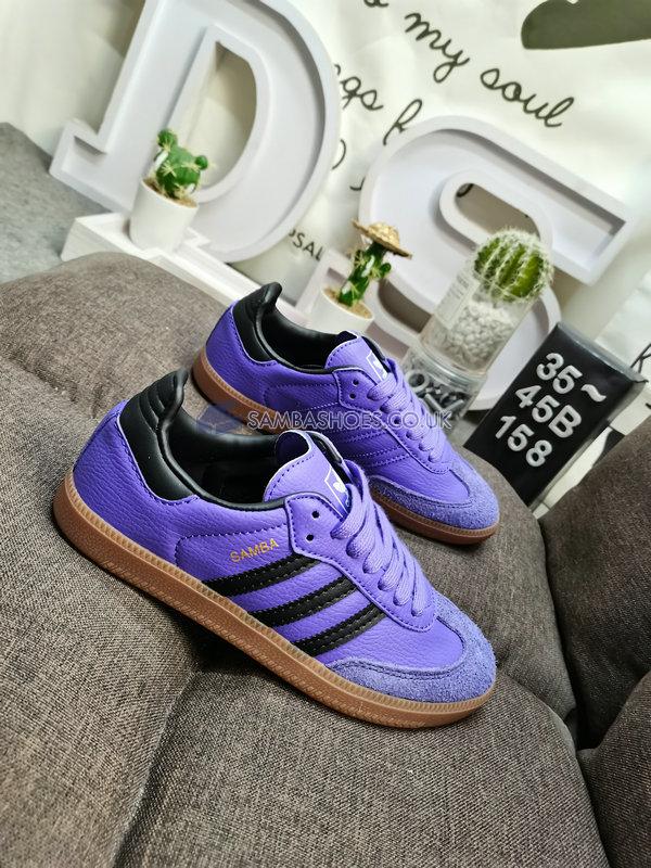 Adidas Samba OG "Shadow Violet Gum" - Shadow Violet/Carbon/Cloud White - IE7012 Classic Originals Shoes