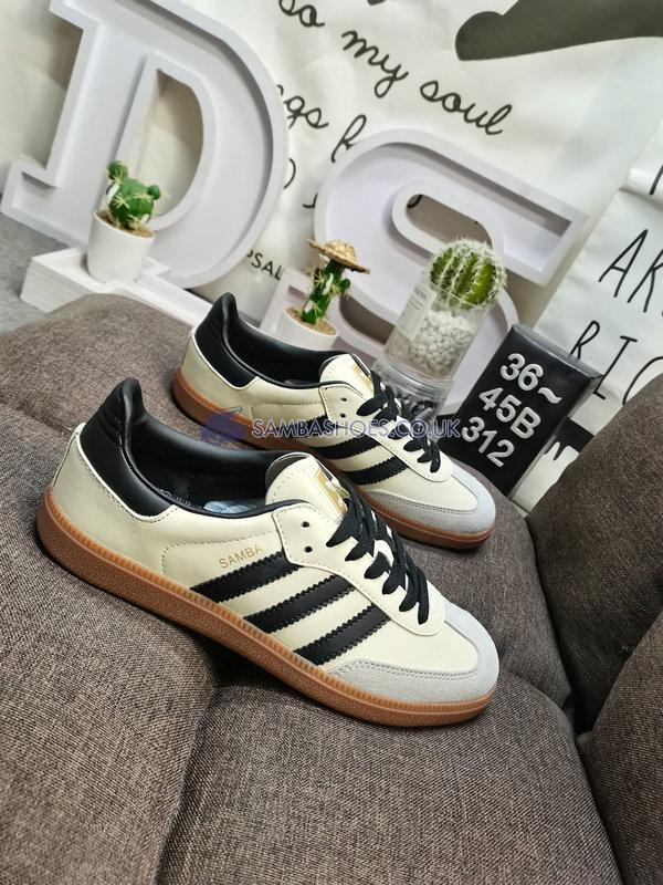 Adidas Samba OG "Cream White Sand Strata" - Cream White/Core Black/Sand Strata - ID0478 Classic Originals Shoes