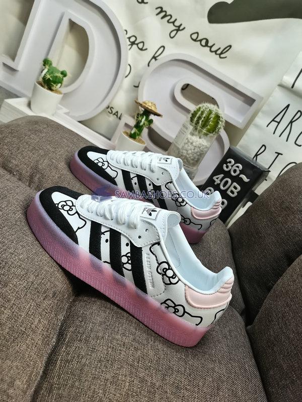 Hello Kitty x Adidas Samba 2.0 "White Black Pink" - Cloud White/Core Black/Pink Ice - IF1835-1 Classic Originals Shoes