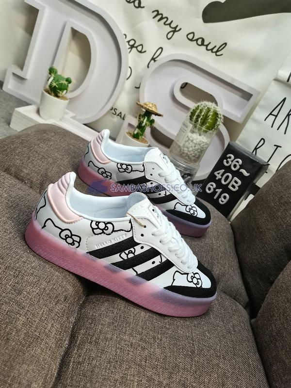 Hello Kitty x Adidas Samba 2.0 "White Black Pink" - Cloud White/Core Black/Pink Ice - IF1835-1 Classic Originals Shoes