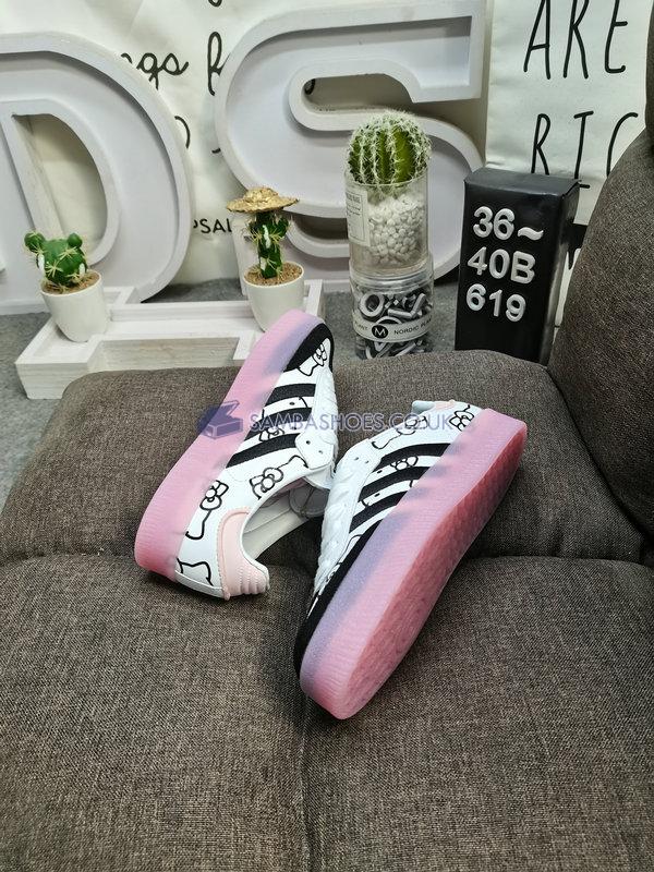 Hello Kitty x Adidas Samba 2.0 "White Black Pink" - Cloud White/Core Black/Pink Ice - IF1835-1 Classic Originals Shoes