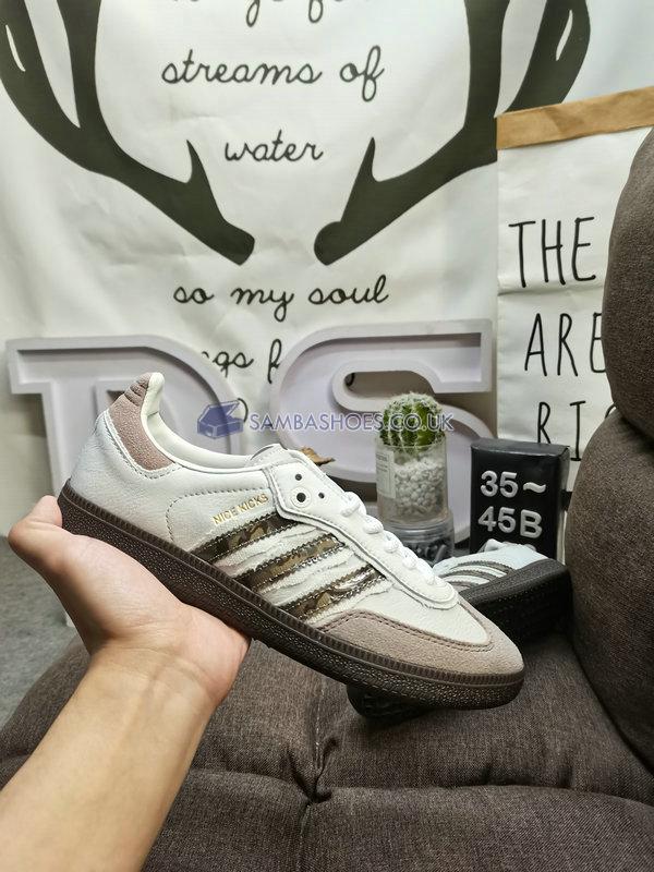 Nice Kicks x Adidas Samba "Consortium Cup" - Talc/Brown/Pantone - IE0172 Classic Originals Shoes