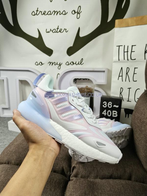 Adidas ZX 2K Boost 2.0 "White Violet Tone" - Cloud White/Violet Tone/Clear Pink - GZ7824 Classic Originals Shoes