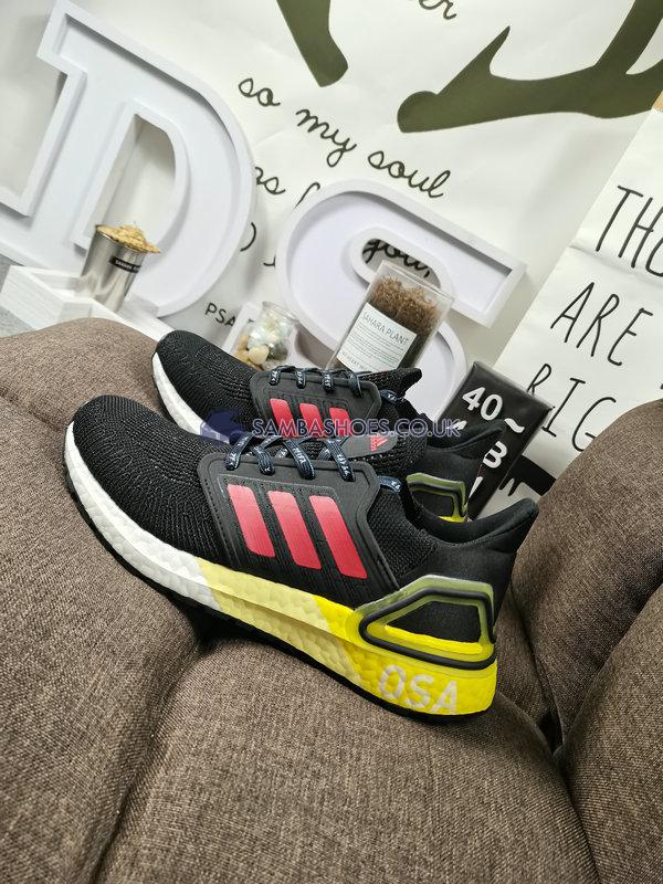 Adidas UltraBoost 20 "City Pack - Osaka" - Core Black/Glory Red/Shock Yellow - FX7815 Classic Running Shoes