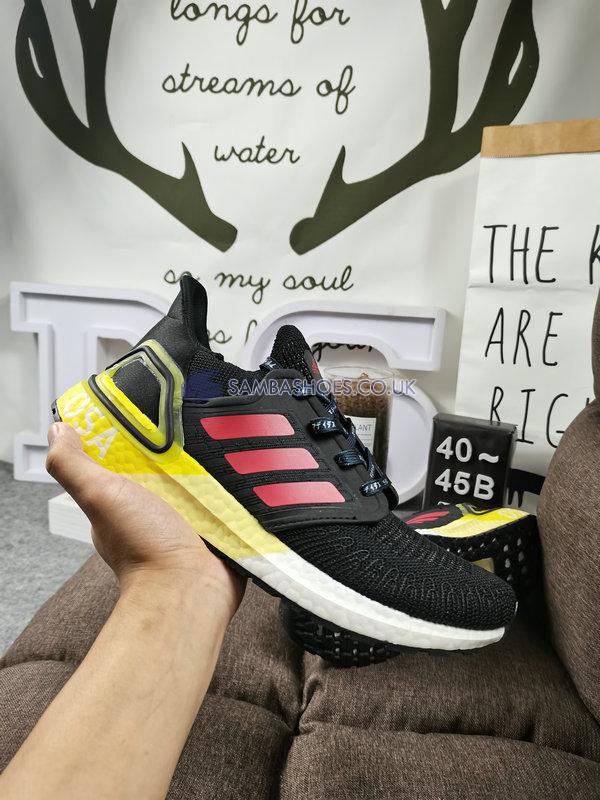 Adidas UltraBoost 20 "City Pack - Osaka" - Core Black/Glory Red/Shock Yellow - FX7815 Classic Running Shoes