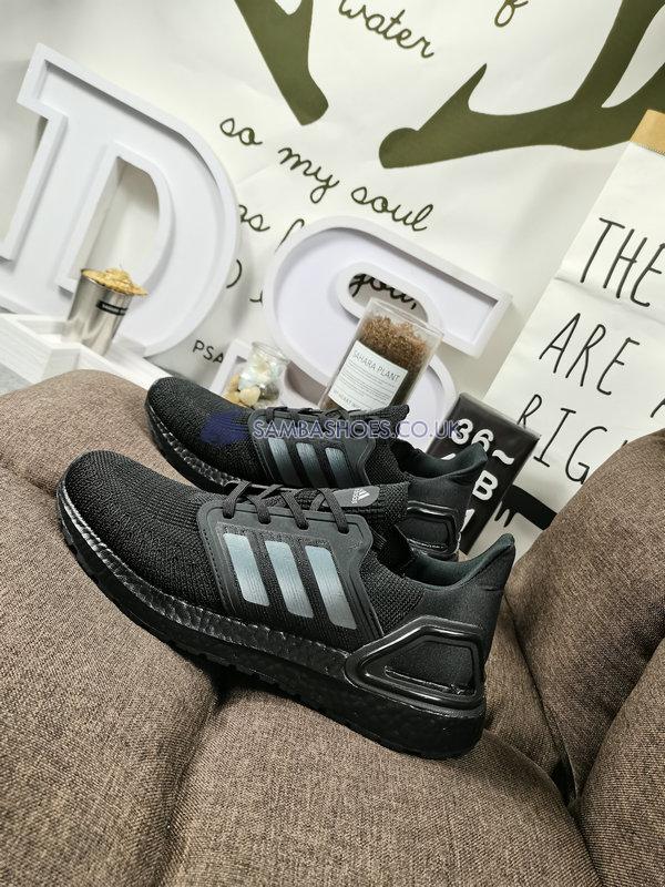 Adidas UltraBoost 20 J "Triple Black" - Core Black/Core Black/Solar Red - FW9800 Classic Running Shoes