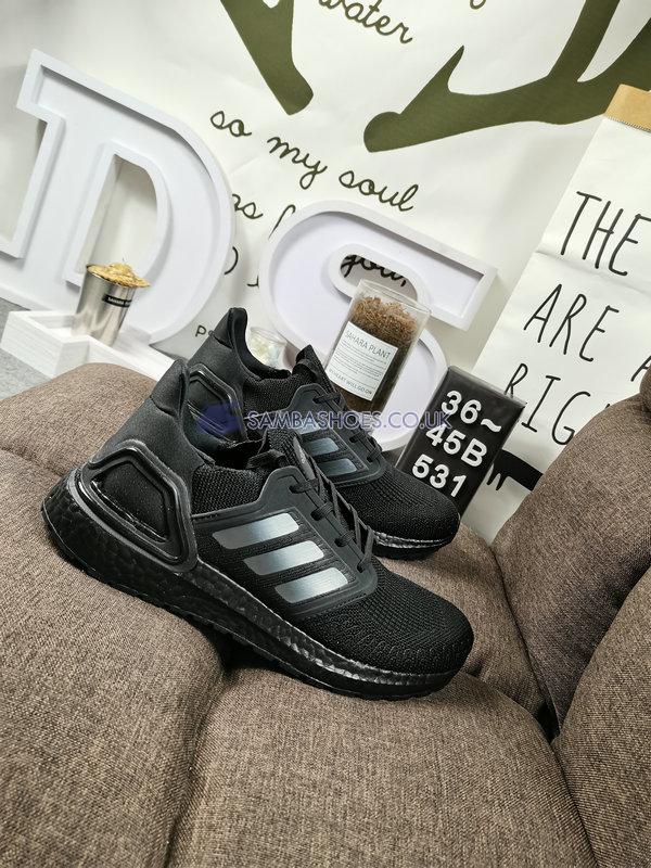 Adidas UltraBoost 20 J "Triple Black" - Core Black/Core Black/Solar Red - FW9800 Classic Running Shoes