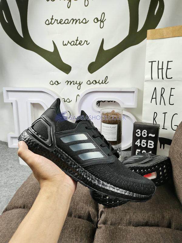 Adidas UltraBoost 20 J "Triple Black" - Core Black/Core Black/Solar Red - FW9800 Classic Running Shoes