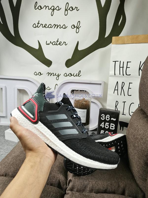 Adidas UltraBoost 20 "Valentines Day Limited 2020" - Core Black/Night Metallic/Shock Red - FX8895 Classic Running Shoes