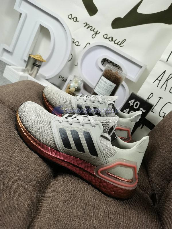 Adidas Ultraboost 20 "Metal Grey Signal Coral" - Metal Grey/Grey/Signal Coral - FV4389 Classic Running Shoes